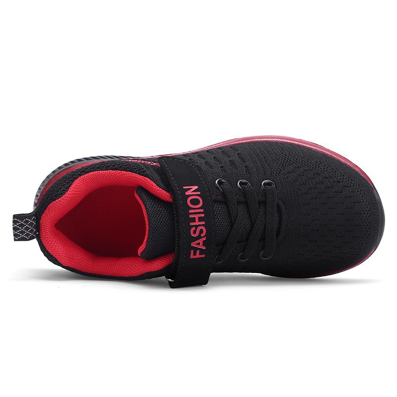 Children Shoes Fashion Kids Sneaker-Black Red