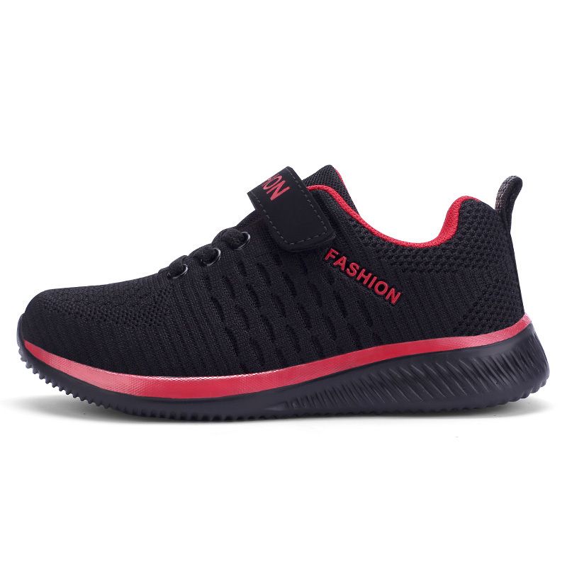 Children Shoes Fashion Kids Sneaker-Black Red