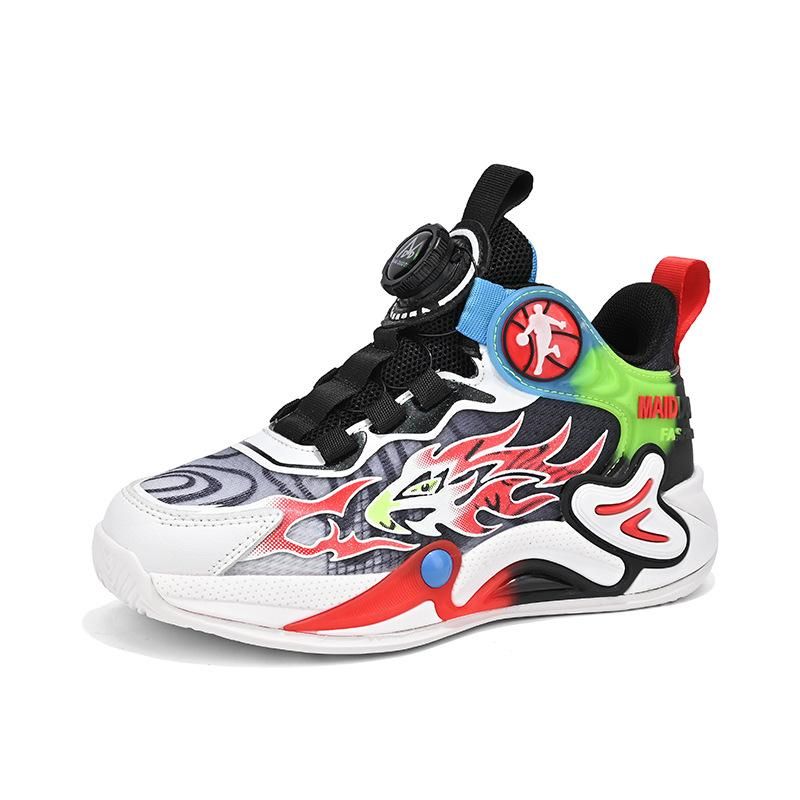 Boys Basketball Shoes Cool Sneakers Red