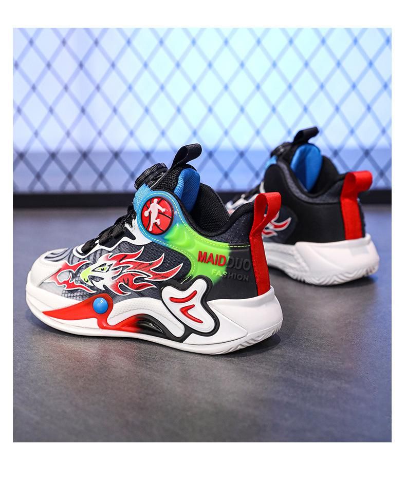 Boys Basketball Shoes Cool Sneakers Red