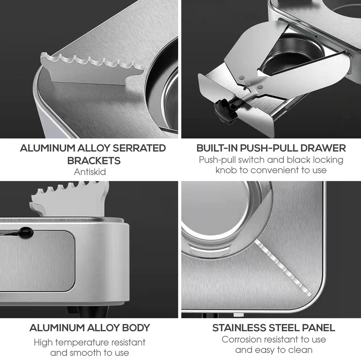 Alcohol Stove Spirit Burner With Push-pull Drawer For