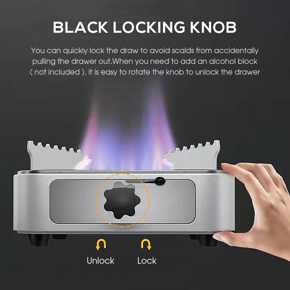Alcohol Stove Spirit Burner With Push-pull Drawer For