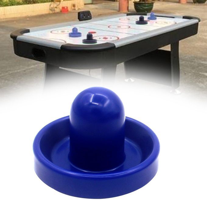 Air Hockey Pusher Goal Handles Felt Striker For Home Table Royal Blue