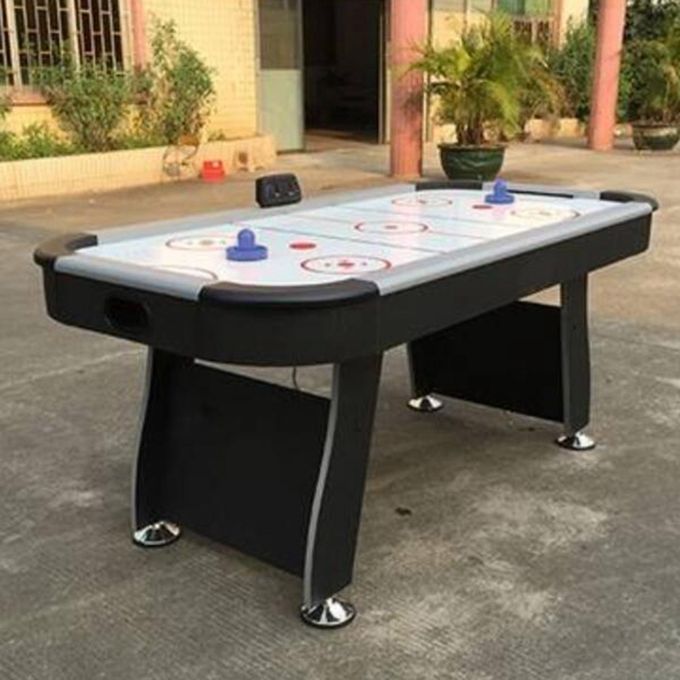 Air Hockey Pusher Goal Handles Felt Striker For Home Table Royal Blue