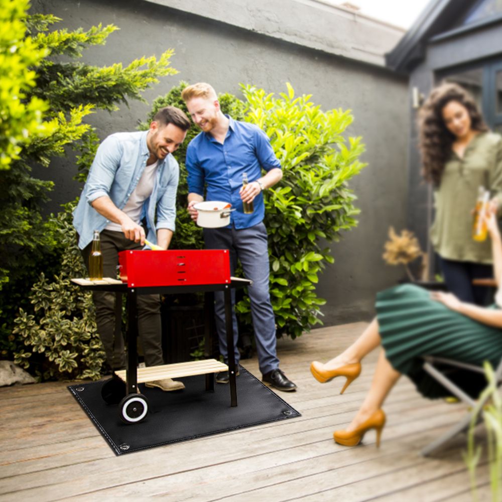 Under Grill Mat Fire Pit Deck Patio Ember Mat