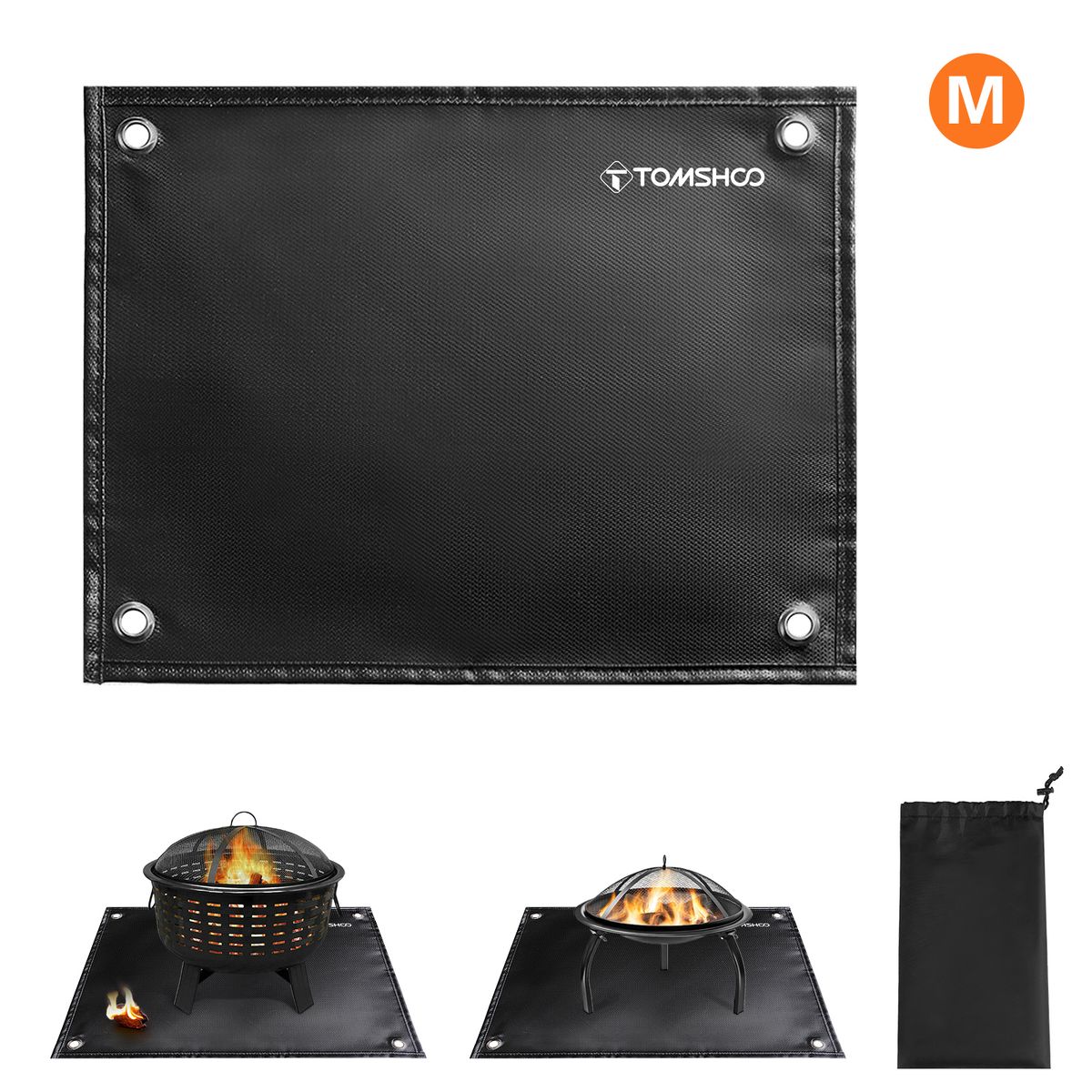 Under Grill Mat Fire Pit Deck Patio Ember Mat