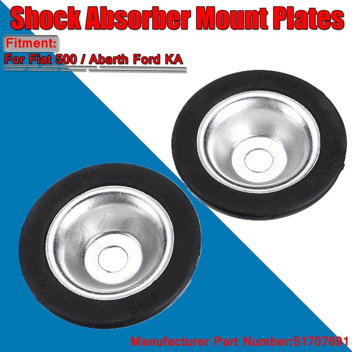 2PCS Top Shock Absorber Mount Plates For Fiat 500 Ford KA 51707691