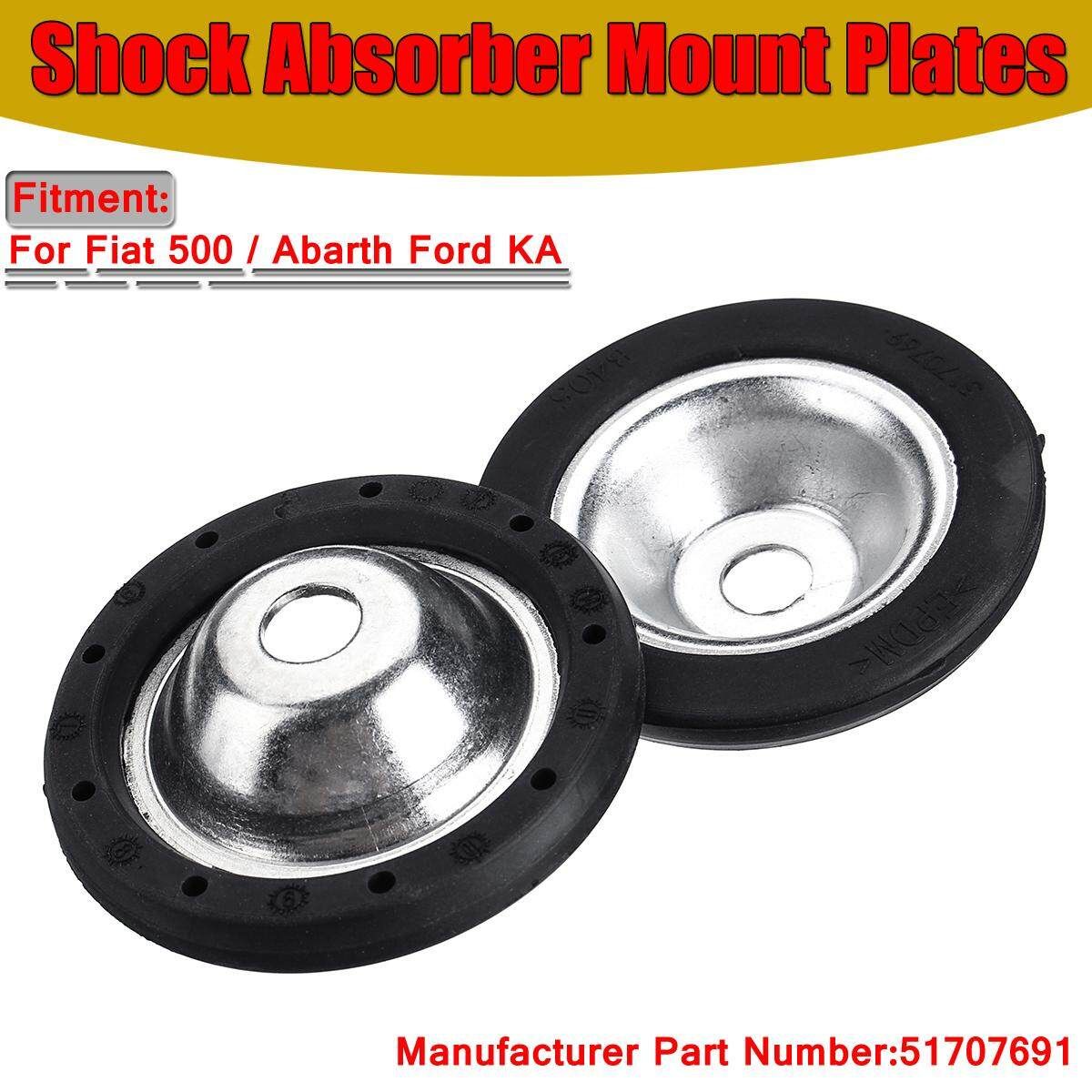 2PCS Top Shock Absorber Mount Plates For Fiat 500 Ford KA 51707691