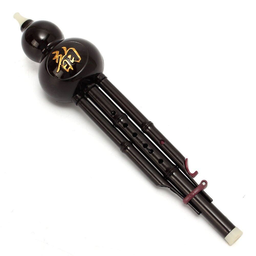 Chinese Hulusi Gourd Cucurbit Flute Double Sound Yunnan Ethnic Music Instrument