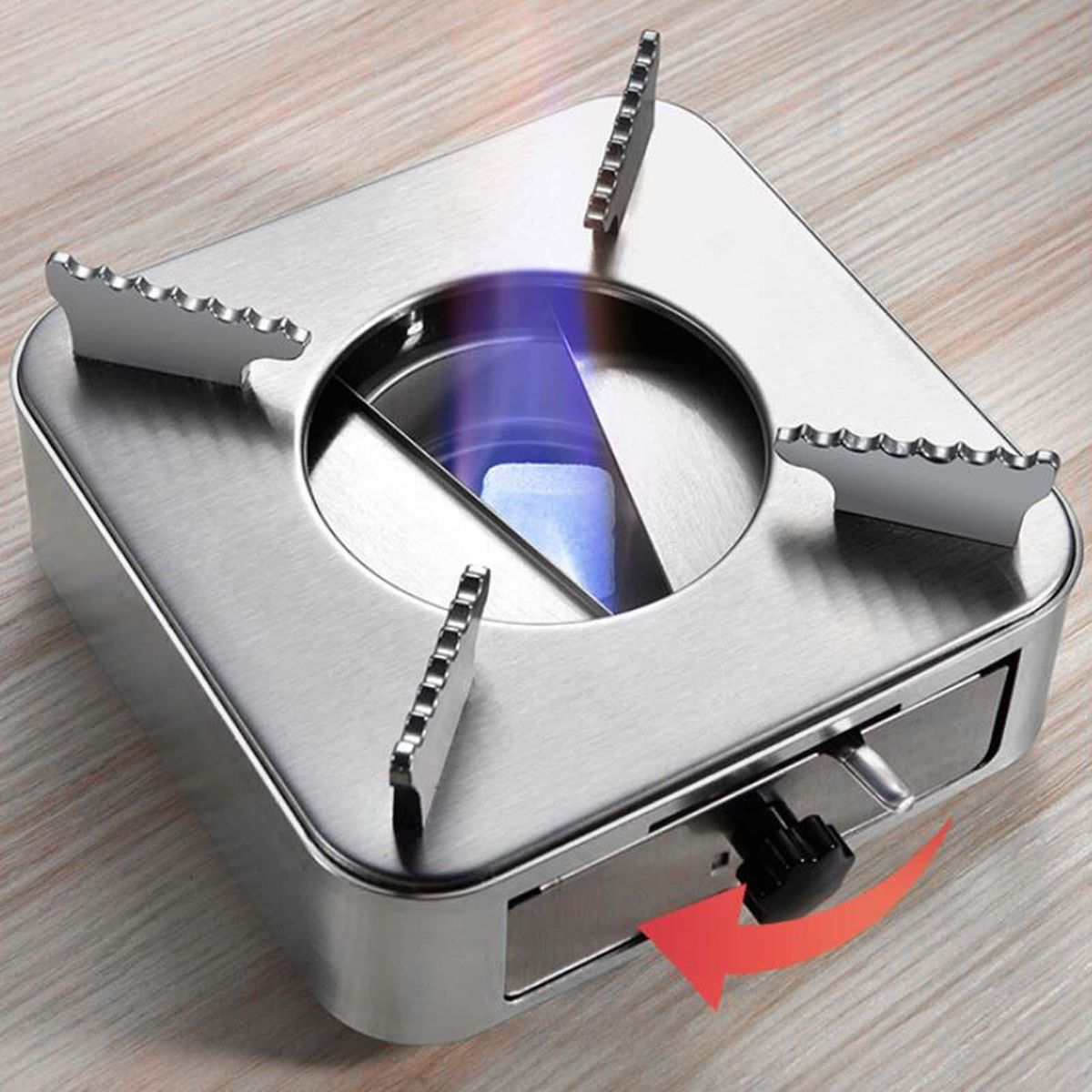 Mini Spirit   Stove Aluminum  For Silver Stainless Steel