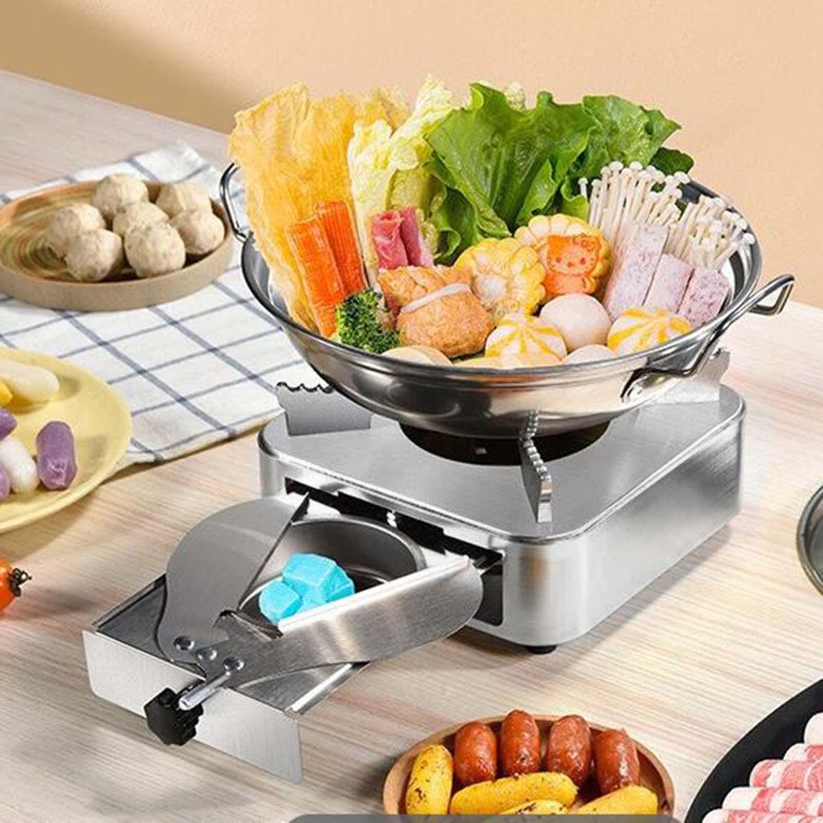 Mini Spirit   Stove Aluminum  For Silver Stainless Steel