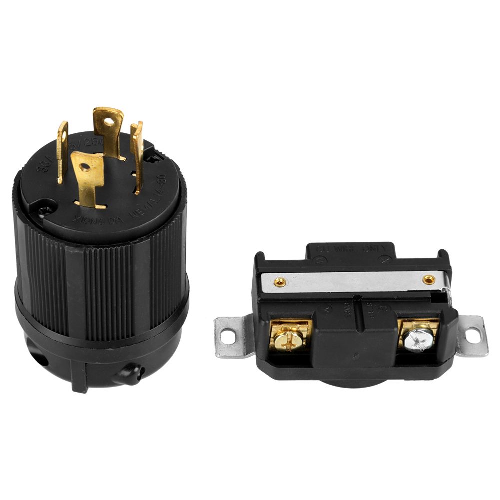 4 Pin NEMA L14-30 Generator RV AC 125V-250V 30A Plug &