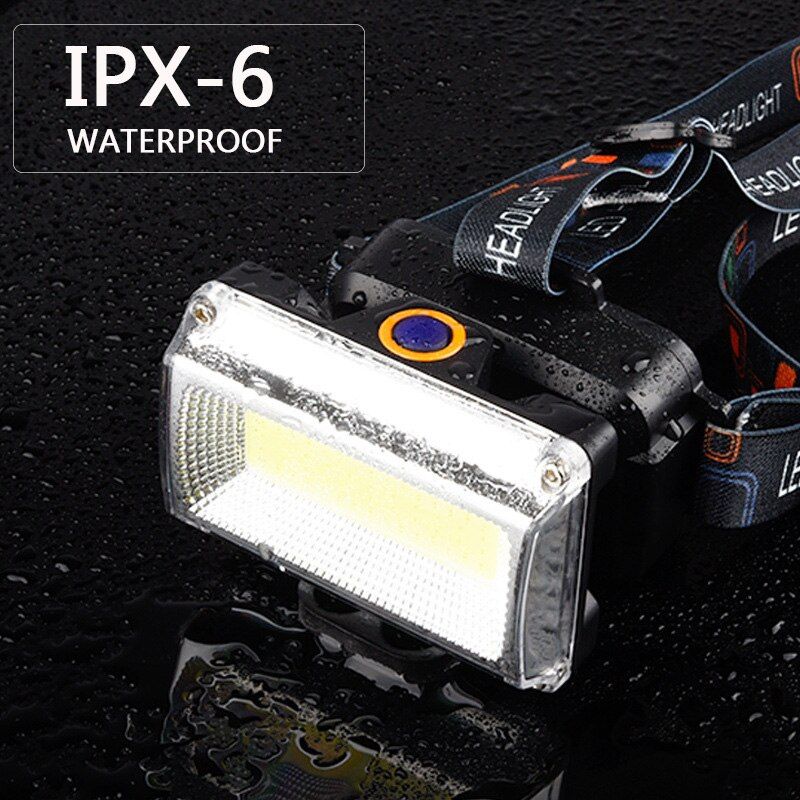 10000LM Powerful COB LED Headlight DC Rechargeable Headlamp