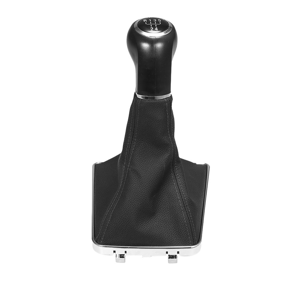 5 Speed Gear Shift Stick Knob Cover Leather Boot Dust-proof