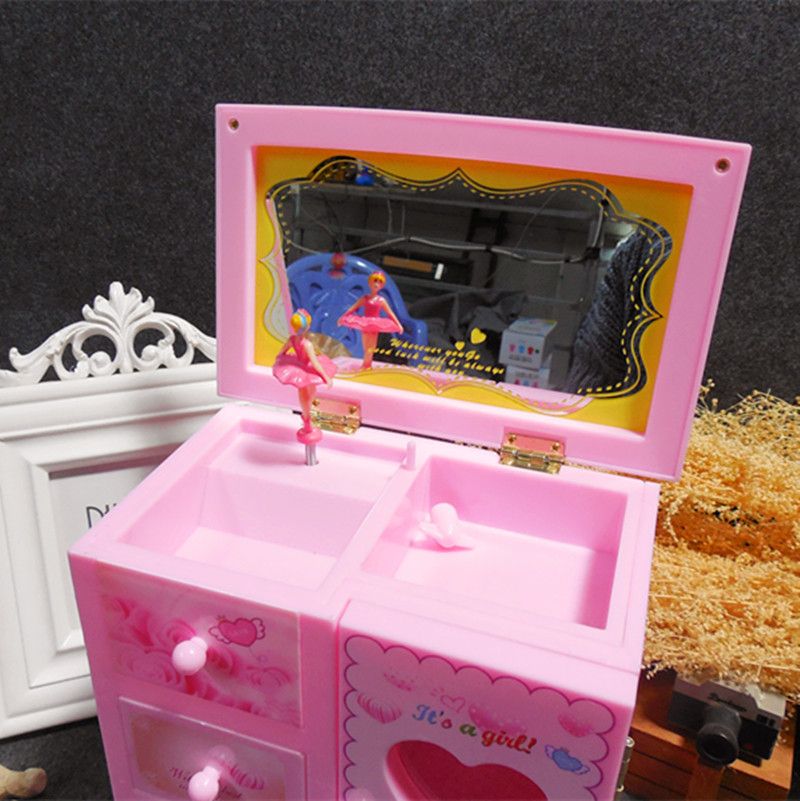 Music Box Ballet Princess Jewelry Music Box Girls Children Girls Happy Birthday-Jewelry Music Box A