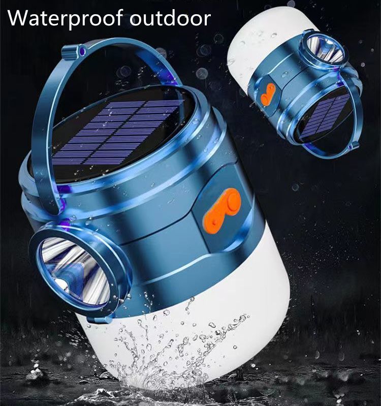 Solar USB Charging Portable Lanterns Hooking Led Light Table Lamp Flashlights Camping Night Market
