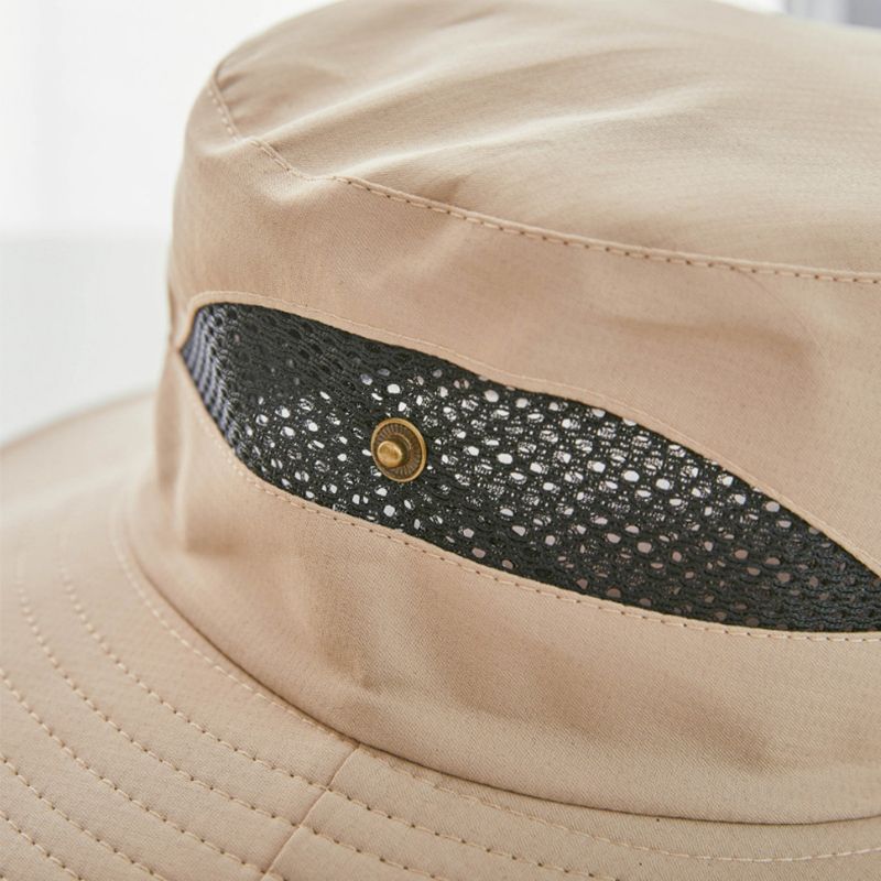 (No Logo)New Custom Logo Uni Breathable Fisherman's Hats Anti Uv Cool Large For