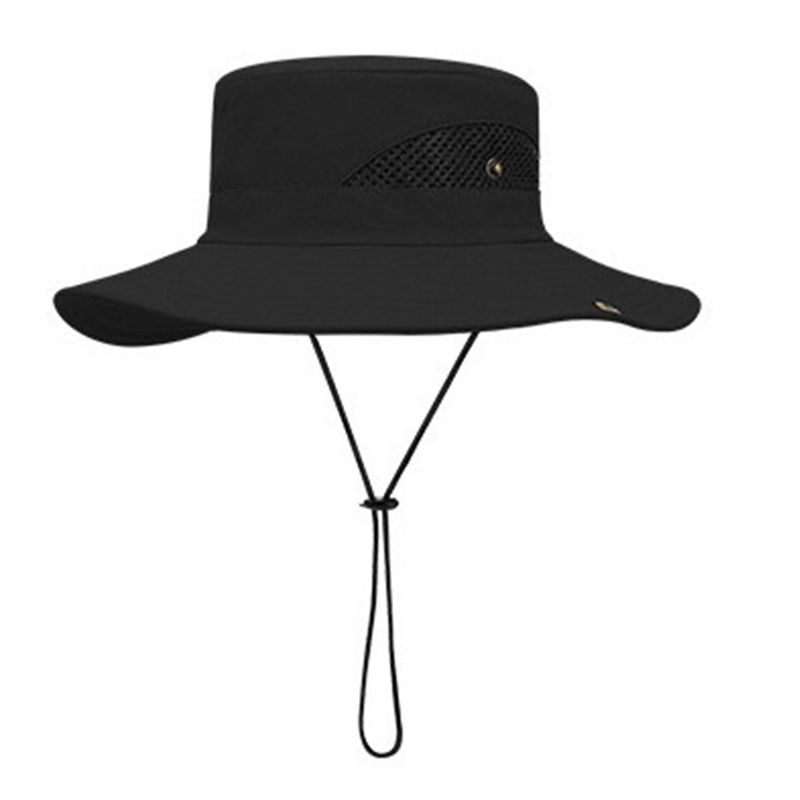 (No Logo)New Custom Logo Uni Breathable Fisherman's Hats Anti Uv Cool Large For
