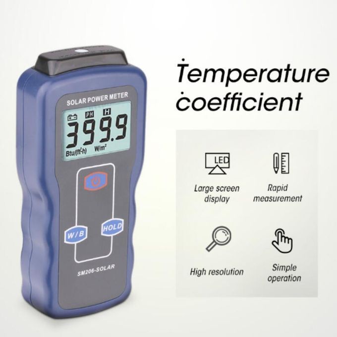 Solar Power Meter Light Meter Solar Radiation Meter