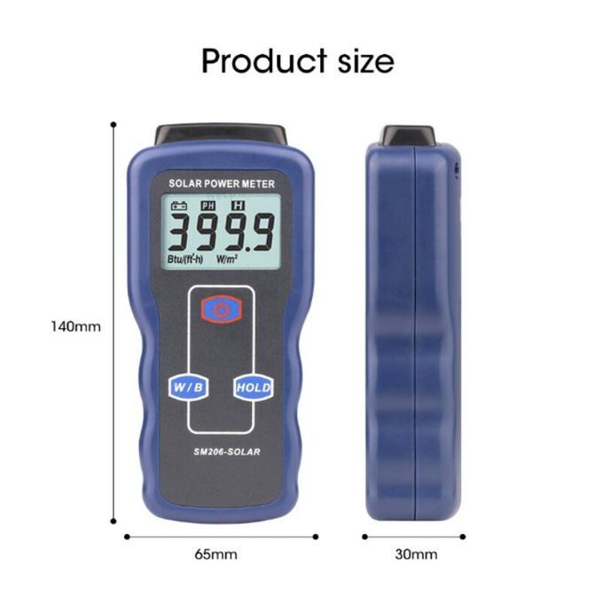Solar Power Meter Light Meter Solar Radiation Meter