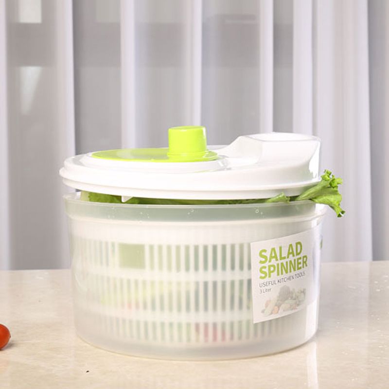 5L Salad Dryer Vegetable Fruit Drain Basket Dehydrator