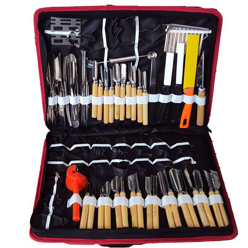 80PCSSet Culinary Carving Tool Set Fruit Vegetable Food