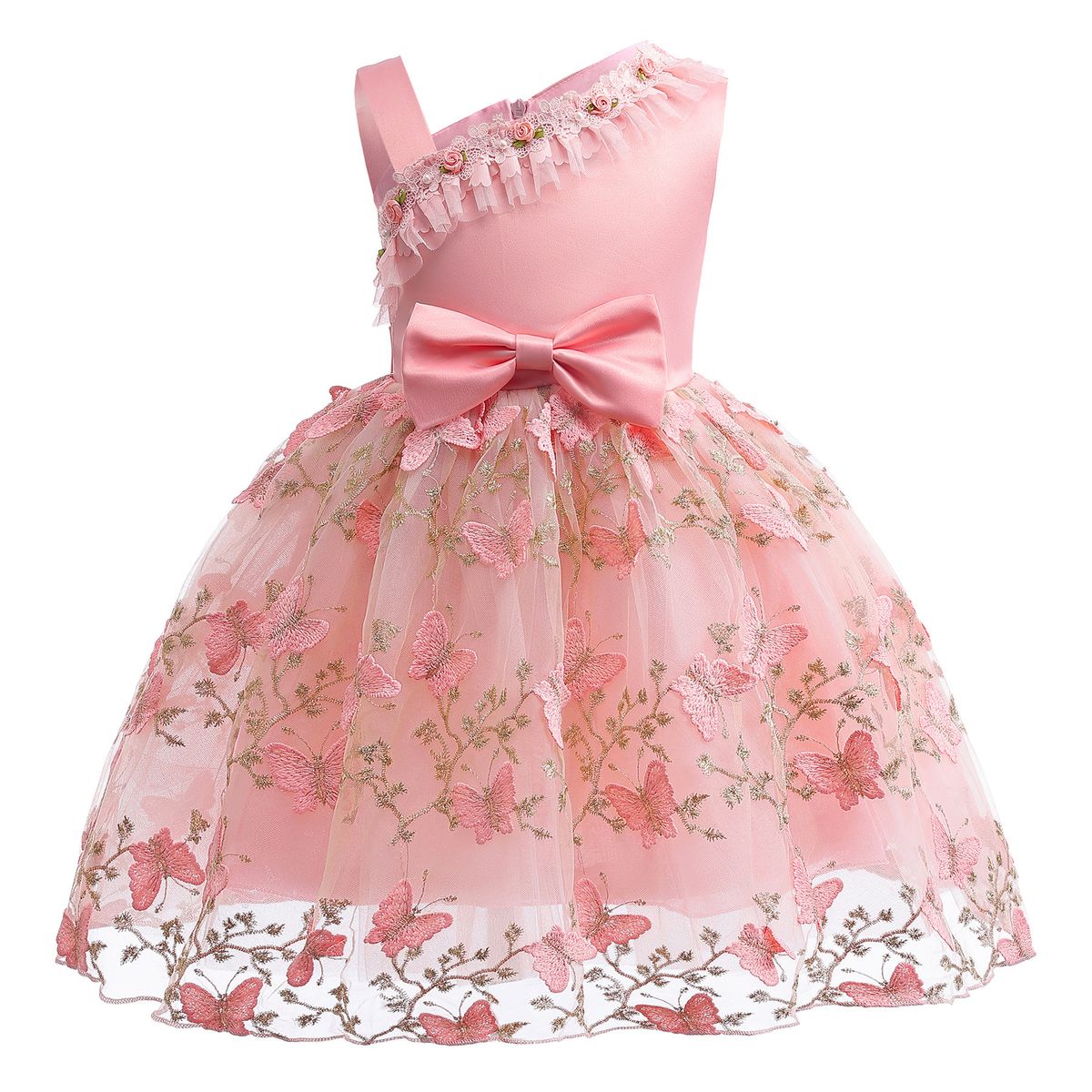 Girl Children Baby Kids New Arrival Dinner Party  Prom Princess Dress Ball Gown