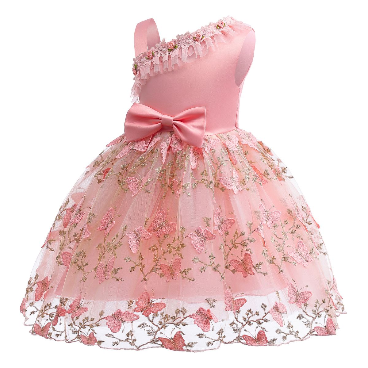 Girl Children Baby Kids New Arrival Dinner Party  Prom Princess Dress Ball Gown