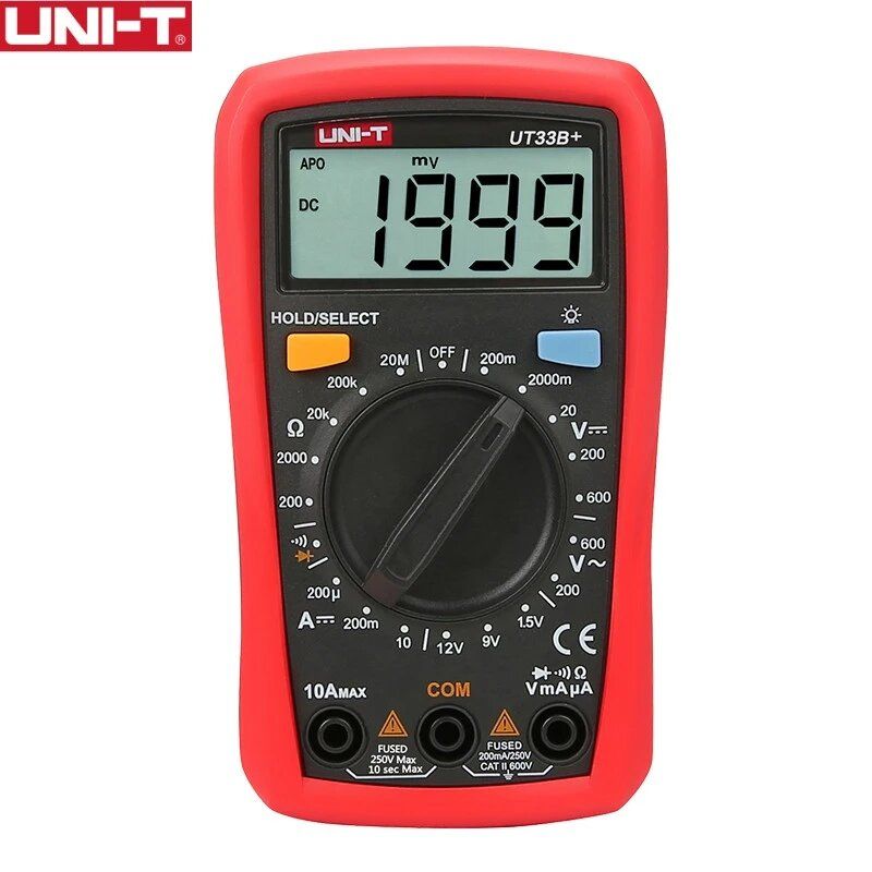 UNI-T UT33B+ Digital Multimeter Manual Range AC DC
