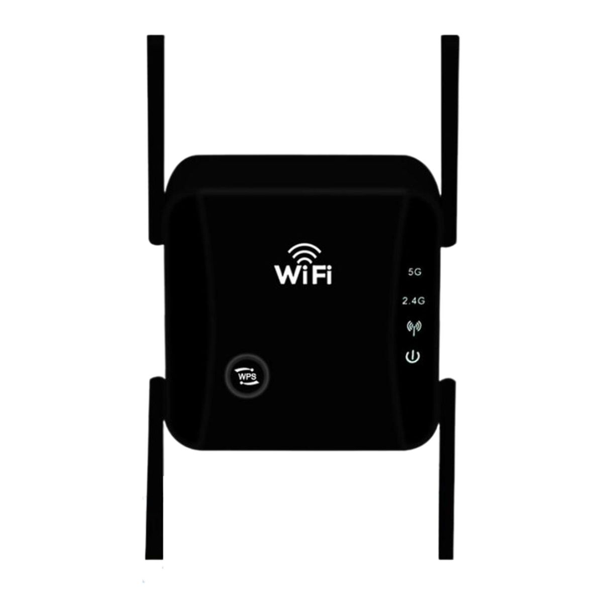 1200Mbps WiFi Extender Repeater 5G 2.4G Dual Band For Home Black