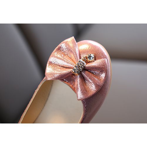 Children's Dance Shoes Knot Girls Leather Shoes
