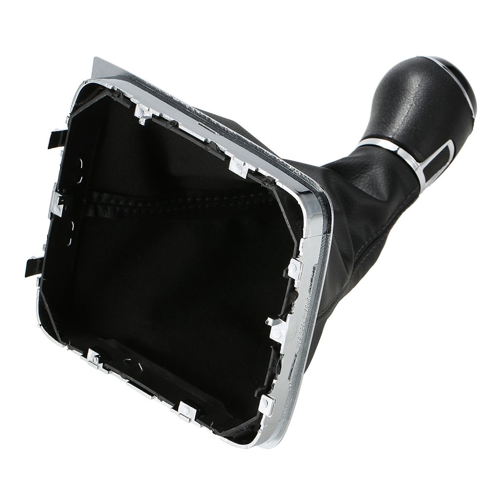 6 Speed Gear Shift Knob Leather Boot For VW Passat B7