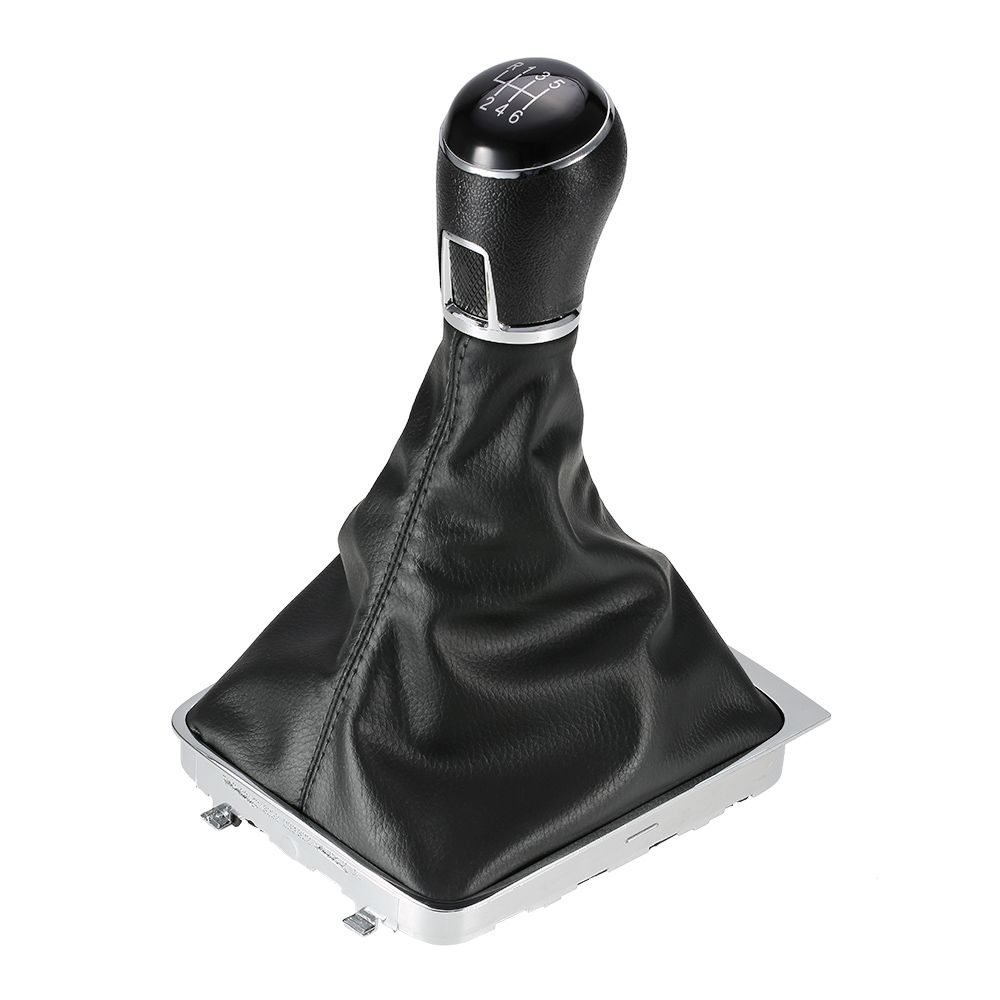6 Speed Gear Shift Knob Leather Boot For VW Passat B7