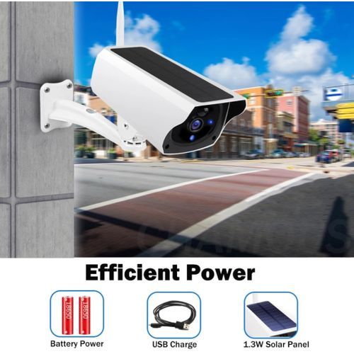 Wireless CCTV Security Camera Solar Wifi HD 1080P Outdoor / Indoor  IP Camera