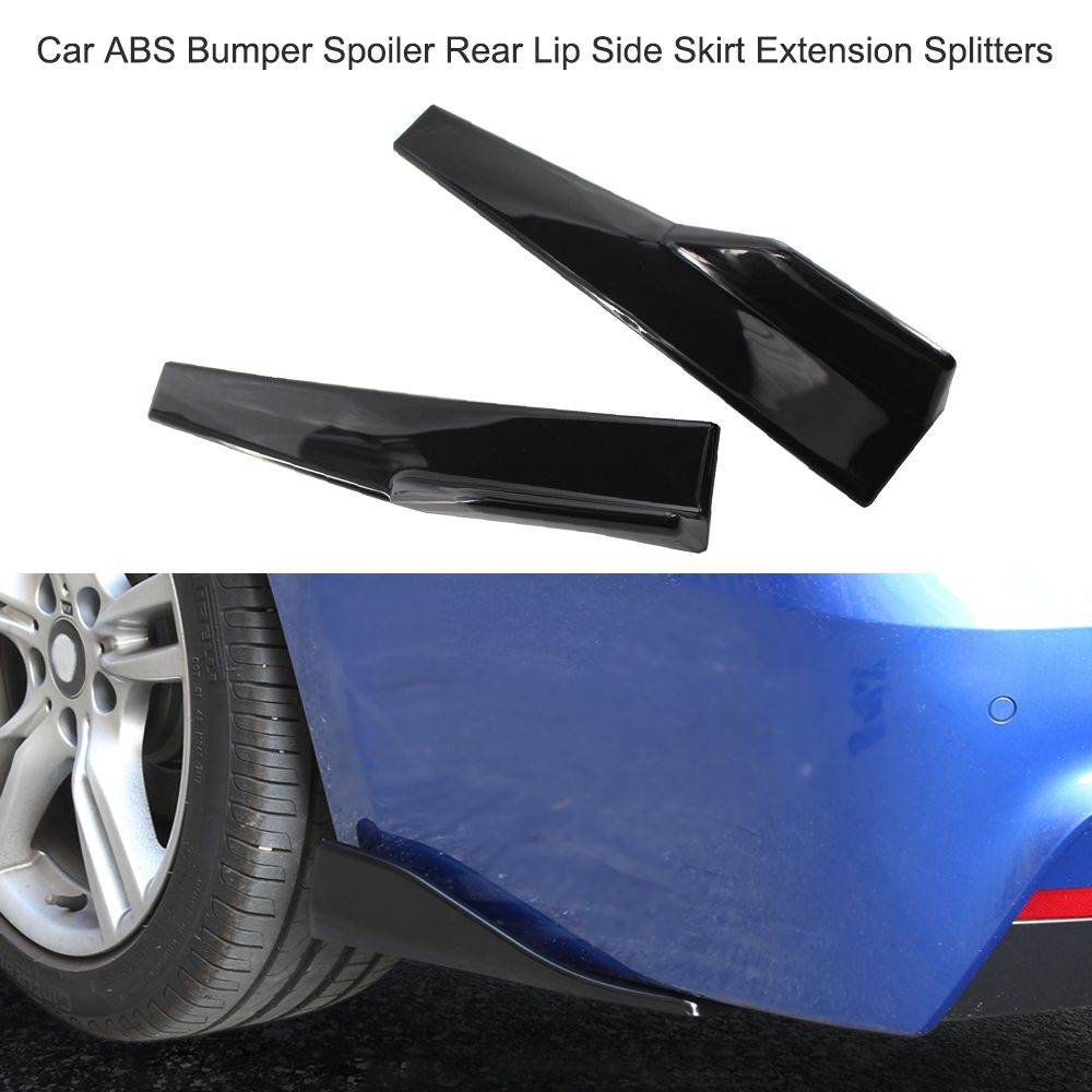 Car ABS Bumper Spoiler Rear Lip Side Skirt Extension
