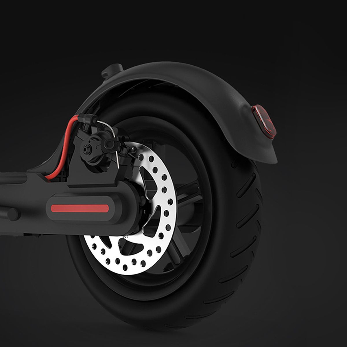 Electric Scooter Rear Tire With Wheel Hub Disc Brake Set 8.5