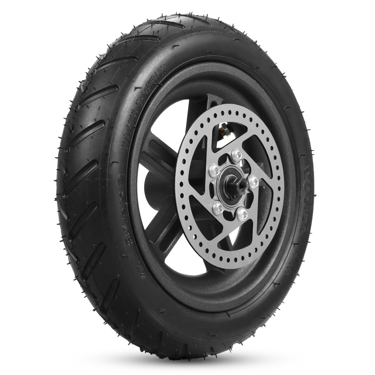 Electric Scooter Rear Tire With Wheel Hub Disc Brake Set 8.5