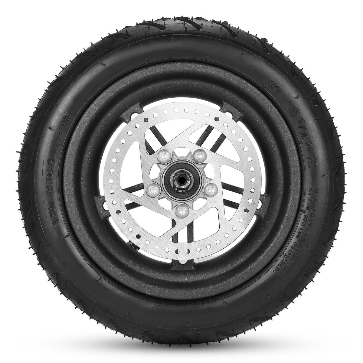 Electric Scooter Rear Tire With Wheel Hub Disc Brake Set 8.5