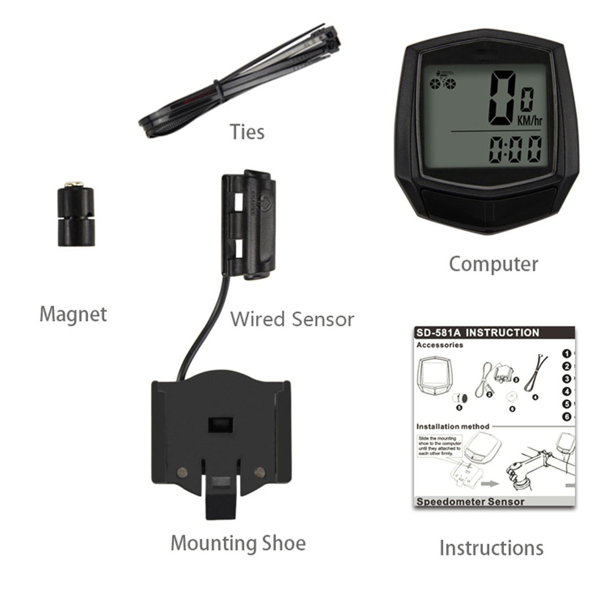 Bike Speedometer, Bicycle Speedometer Cycle Bike Odometer