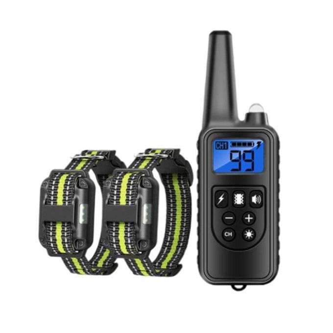 Dog Training CollarUSB Rechargeable Remote Control Electric Pet Green