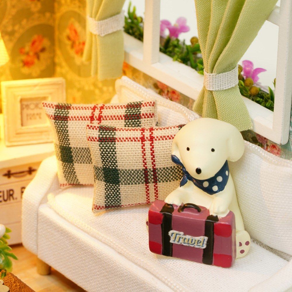 DIY Miniature Dollhouse Kit Realistic Mini 3D Wooden House