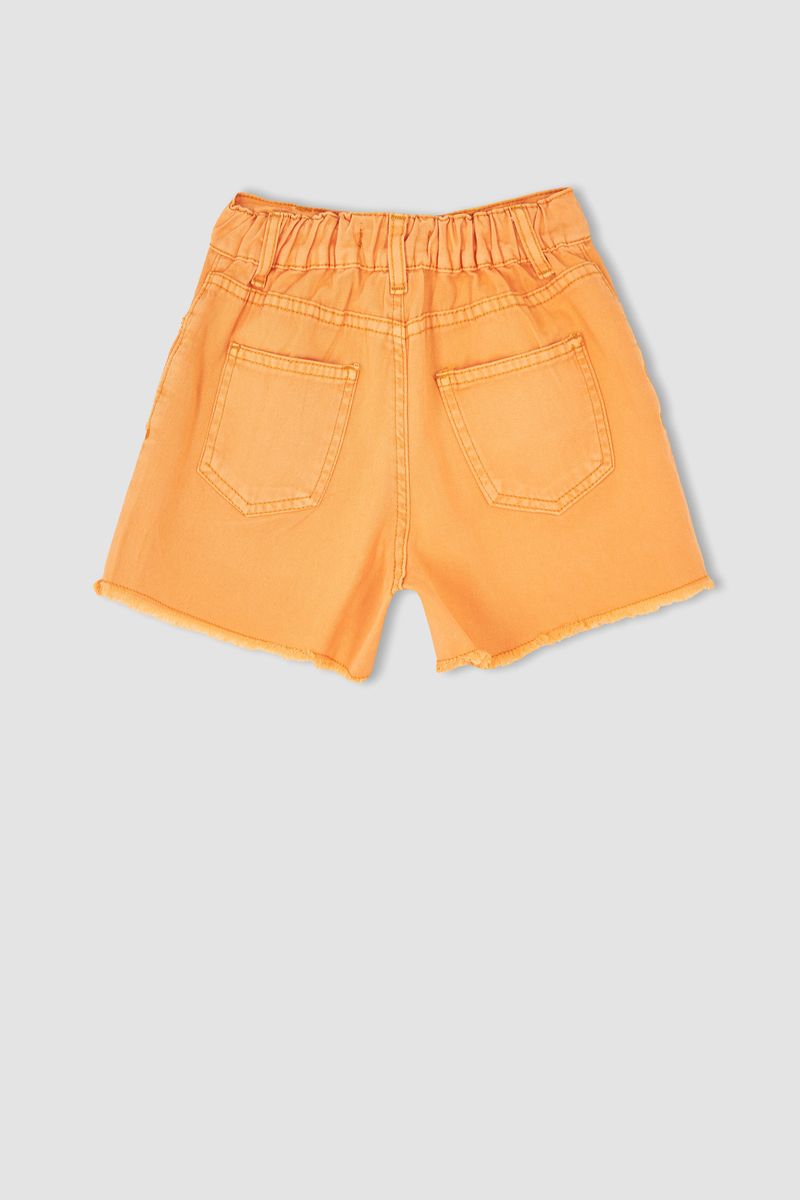 Girl Mom Fit Woven Short - Orange