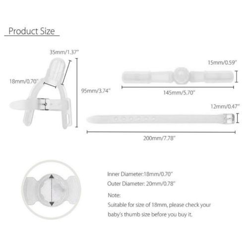Silicone Thumb Sucking Stop Finger Guard For Baby Kids