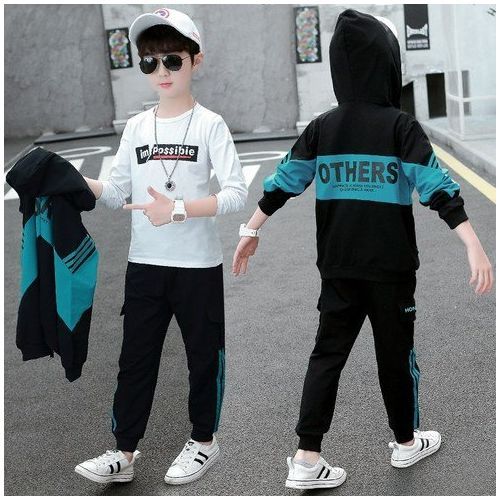 Castle Is Children's Order Hood Sports Top And Bottom Set