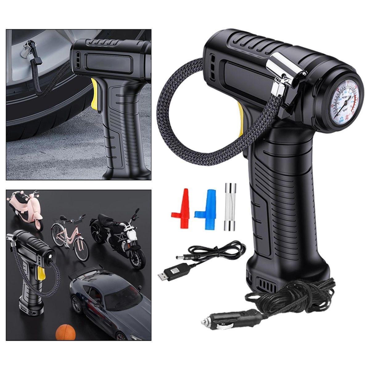 Electric Cordless Tire Pump Durable Car  Dial