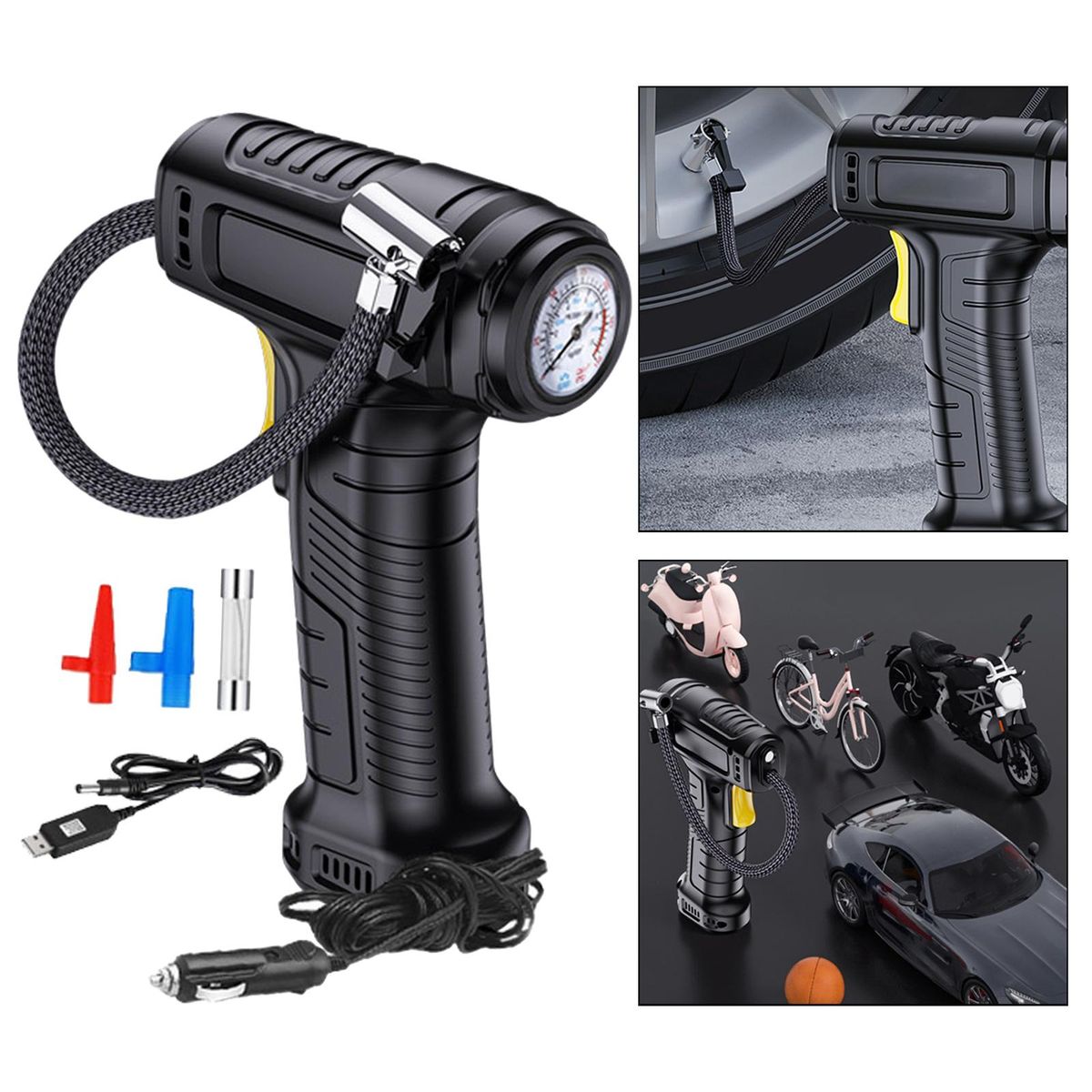 Electric Cordless Tire Pump Durable Car  Dial