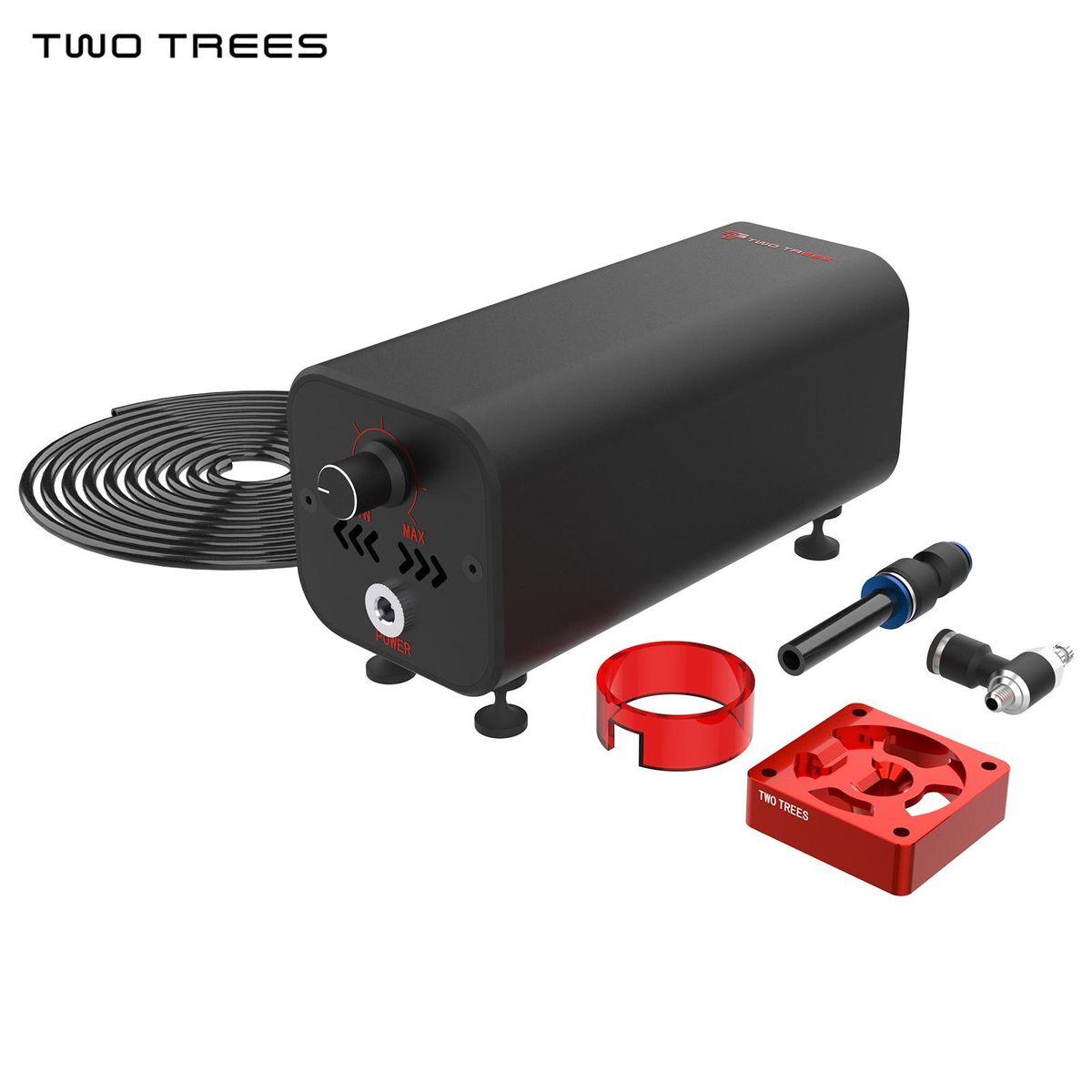 TWO TREE Air Assist High Speed Air Pump Adjustable Airflow Compatible with Laser Engravers TWOTREES TS2/Totem S/TTS-55/Atomstack A5 Pro/Sculpfun S9/S6 Pro/Ortur Laser Master 2 Pro/S2/SF Laser Engraving Machine EU Plug