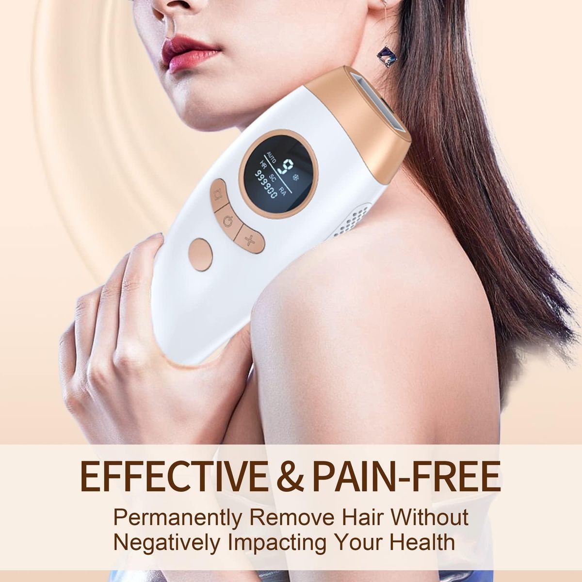 Laser Permanent Hair Removal for Women and Men, 999900 Flashes UPGRADED At-Home Hair Removal Device for Facial Legs Arms Whole Body Use