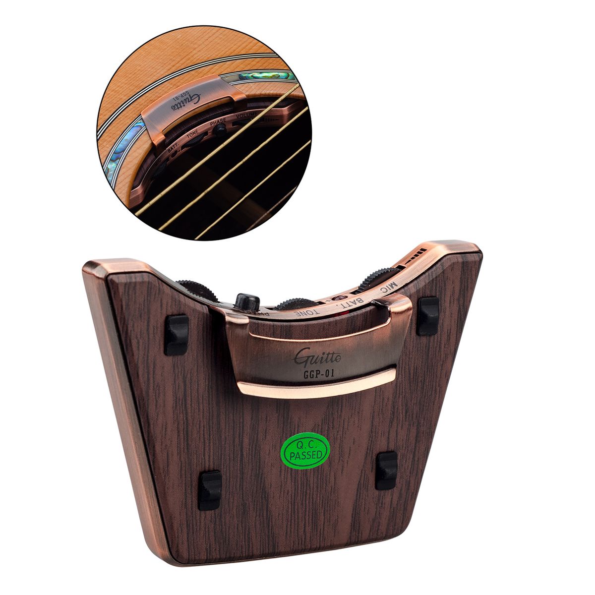 Acoustic Guitar Sound Hole Pickup Dual Pickup Modes Piezo +
