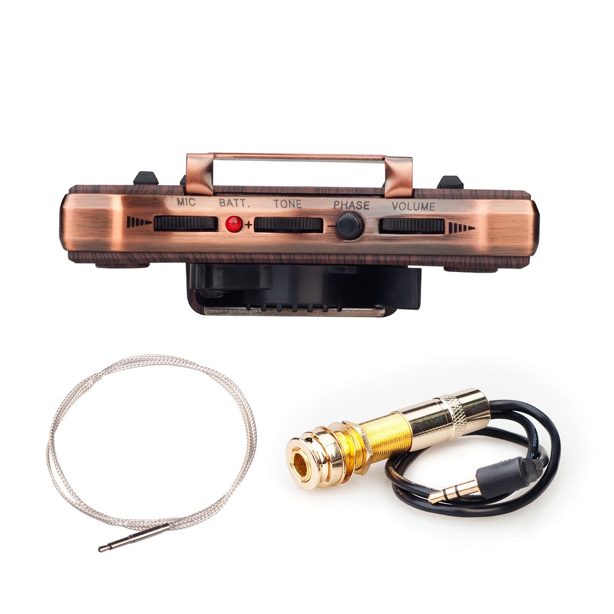 Acoustic Guitar Sound Hole Pickup Dual Pickup Modes Piezo +